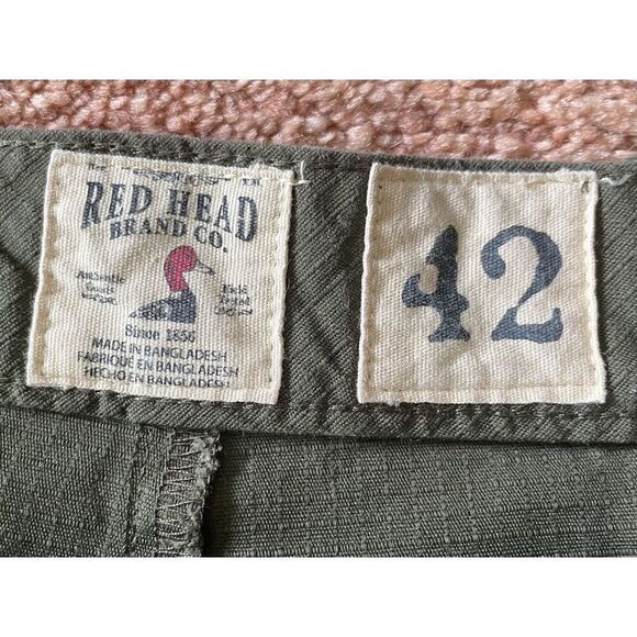 Red Head Brand Co. Men’s Cargo Shorts Olive Green Size 42 - Picture 2 of 7